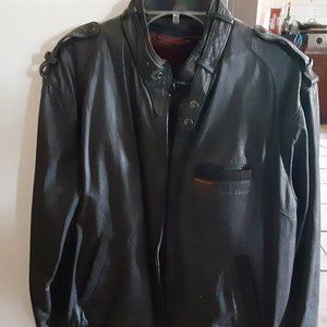 Vintage Genuine Leather Members Only Bomber Jacket